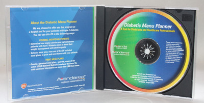 Diabetic Menu Planner   CD-ROM Tool for Dietitians & Healthcare Professionals