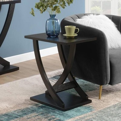 NEW Accent End Table Sofa Side For Small Spaces Storage Nightstand Tall Bedside