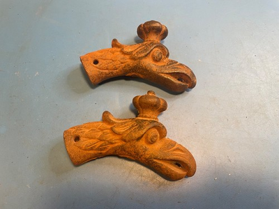 #ad #ad cast iron sled handles or fountain spouts? $100.00