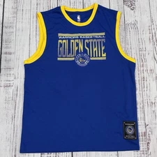 UNK Stephen Curry 30 Golden State Warriors Jersey Tank Men XL Blue Mesh NBA Top