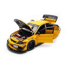 1/18 Mitsubishi Lancer EVO IX 9 MR FQ-360 JDM Super A Yellow Diecast Model Car