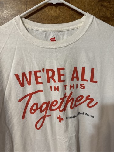 American Red Cross T-Shirt We're All In This Together XL - Picture 8 of 9