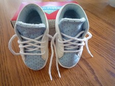 Infant Size 4 Months Hush Puppies for Kids Shoes Leather Upper Suede Sole w/ Box