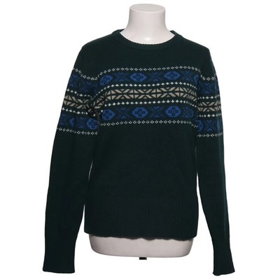 JW Anderson x Uniqlo, Strickpullover, Größe: M, Grün/Blau/Weiß, Medaillon #DjI