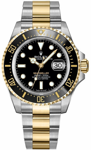 Rolex Sea-Dweller 126603 Black Dial Bezel Two-Tone Gold/Steel 43mm Men's Watch