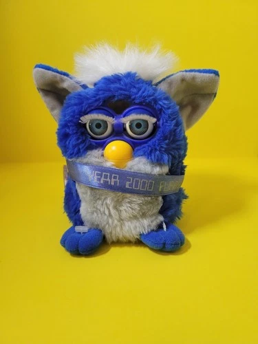 Vintage Millennium Y2K FURBY Year 2000 Special Limited Edition Blue Gray White