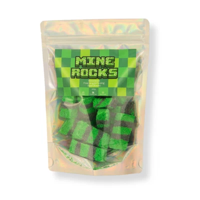 Mine Rocks Bath Bomb Fizzer Fruit Medley Fragrance Minecraft Vegan Scentish