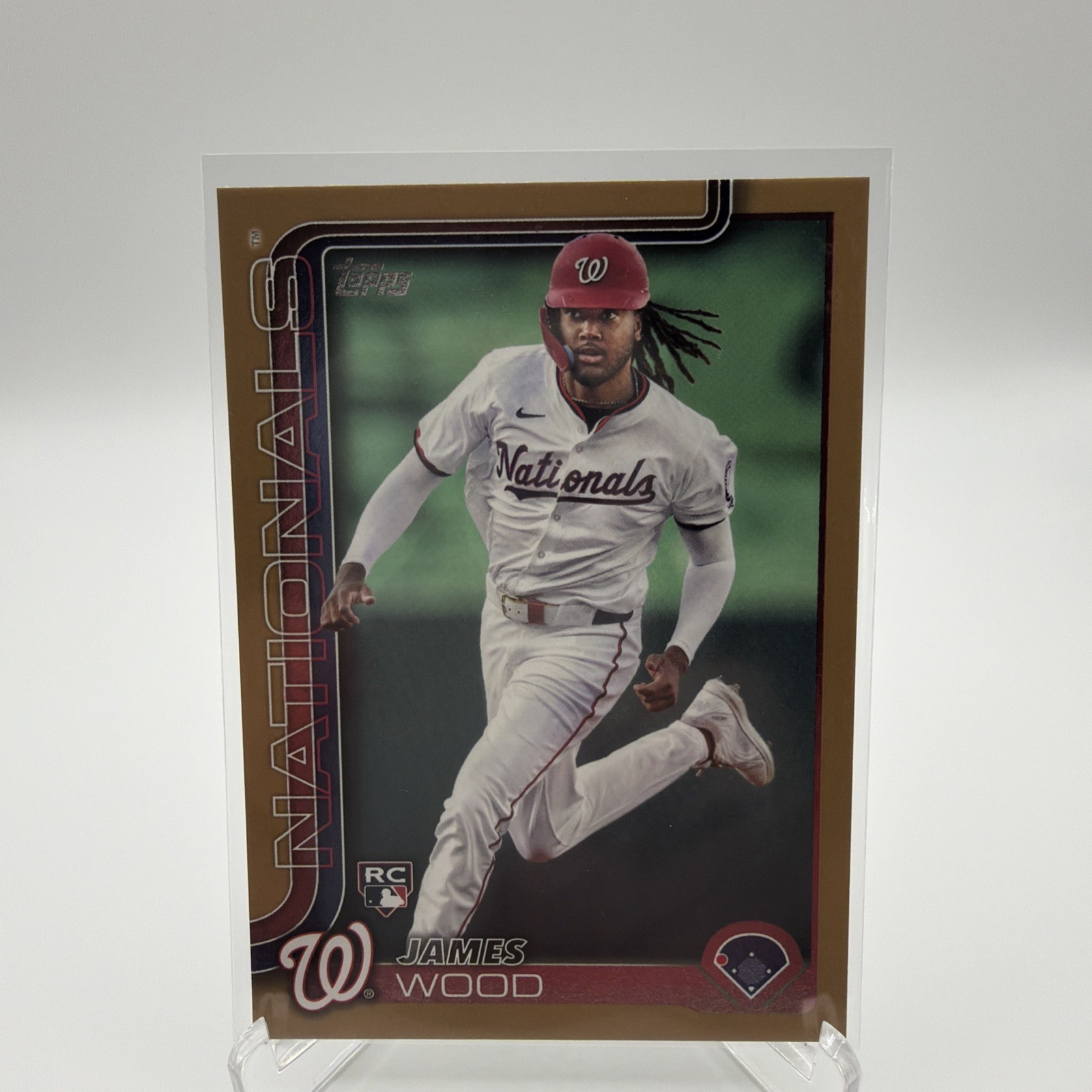 2025 Topps Series 1 - James Wood #181 Gold /2025 (RC)