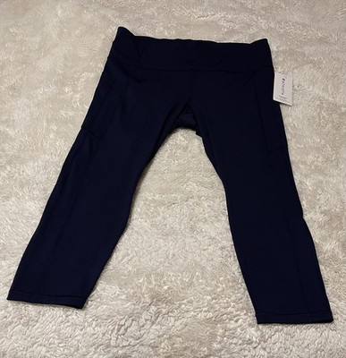 Athleta NWT Women's Ultimate Stash 7/8 Tight Navy Size 2x