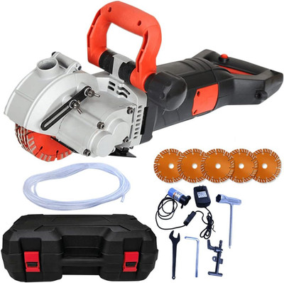 ZXMOTO Wall Groove Cutting Machine +Carry Box 110V 4800W,With 5 PCS Saw Blades W