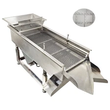 3-Layers Vibrating Sifter Straight Vibrating Sieve Shaker W/8MM,6MM,3MM Screen