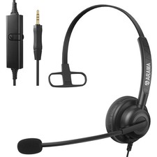 Upgraded Cell Phone Headset with Microphone Noise Cancelling  Call Controls,...