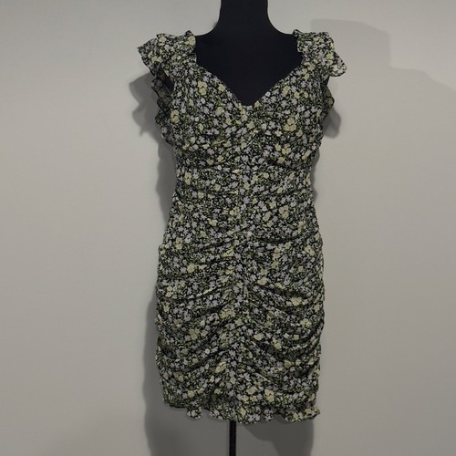ASTR Ditzy Daisy Ruched Floral Mini Floral Dress... Size Large FairyGrunge Whimsy - Bild 7 von 14