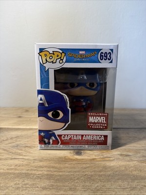 Captain America 693 Funko Pop! Vinyl - Marvel: Collector Corps - Spider-Man 