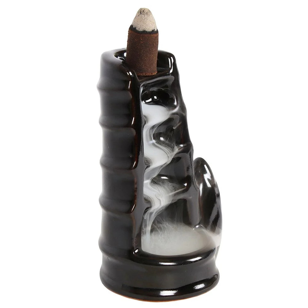 Bamboo Flow Backflow Waterfall Incense Burner 12cm