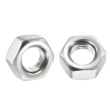 150pcs Hex Nuts - [M5-0.8] 304 Stainless Steel 18-8 Hardware Nuts, Silver