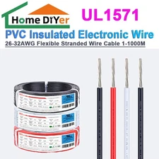 UL1571 26-32AWG Flexible Stranded Wire Cable PVC Insulated Electronic Wire1-1000