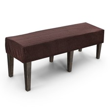Waterproof Stretch Bench Seat Cover, 47 - 59" Bench Cushion Covers Brown