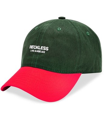 Young & Reckless Mens Colorblock Baseball Cap, Green, One Size