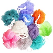 10 Pack of Bath Loofah Shower,Small Size Sponge 1 Count Pack 10 , Orange
