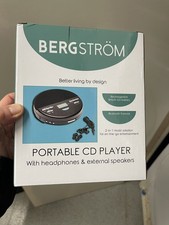 Bergstorm Portable Cd Player Brand New In Box With Headphones