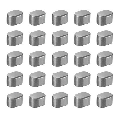 30 Pcs Round Ended Feather Key, 10x8x7mm Drive Shaft Parallel Keys