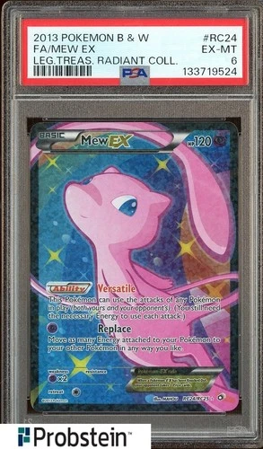 2013 Pokemon B & W Legend Treasures Radiant Collection #RC24 Mew ex PSA 6