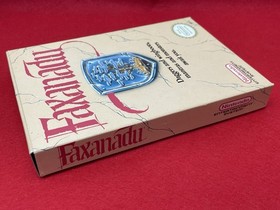 NES FAXANADU w BOX MANUAL FOAM NICE LABEL SHINEY BOX TESTED WORKING