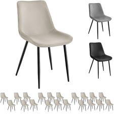 Esszimmerstühle Set Esstischstühle Küchenstühle Samtoptik Polsterstuhl Stuhl