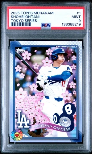 2025 TOPPS TAKASHI MURAKAMI + MLB WORLD TOUR TOKYO SERIES #1 SHOHEI OHTANI PSA 9