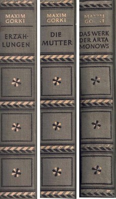 Maxim Gorki - 3 Bände 1946: Erzählungen | Die Mutter | Das Werk des Artamonows