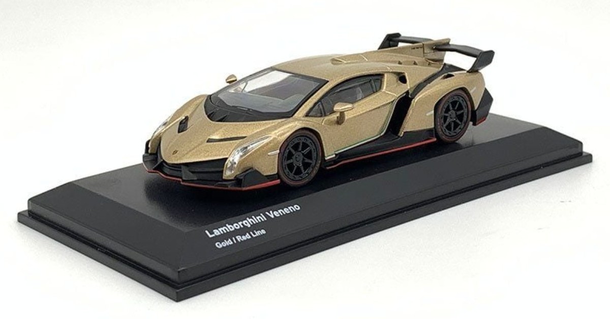 ミニカー Kyosho 1/64 Lamborghini Veneno Kyosho 1/64 LAMBORGHINI VENENO ROADSTER YELLOW diecast car