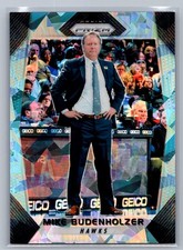 Mike Budenholzer 2017-18 Panini Prizm Blue Cracked Ice /99 #110