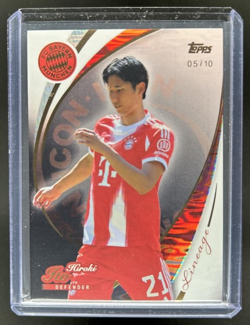2025-26 Topps Lineage Bayern München Hiroki Ito FC Icons Black Foil #/10