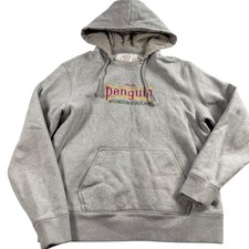 Original Penguin Munsingwear Hoodie Mens XL Heather Gray Embroidered Logo