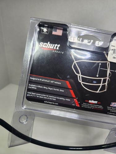 New Schutt Softball Faceguard Face Guard Mask NOCSAE Black Air Steel Batters PRO - Picture 7 of 10