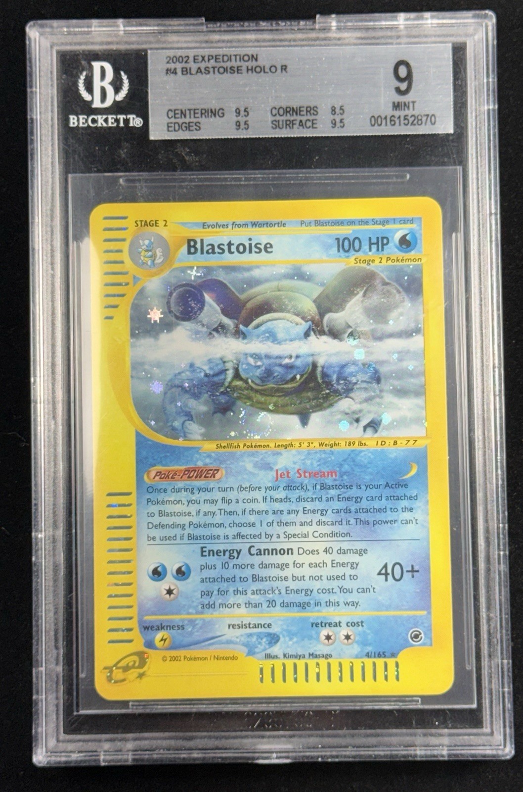 Blastoise 004/165 Expedition Base Set Holo