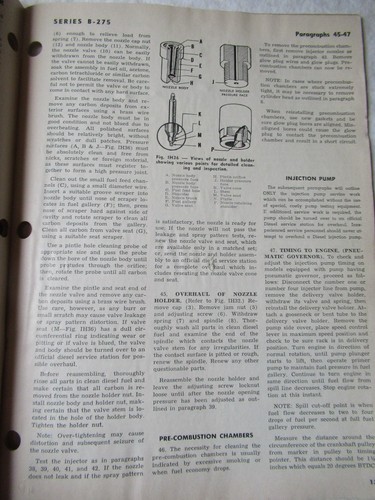 1961 IH International Harvester B-275 Tractor Shop Service Manual - Picture 7 of 8