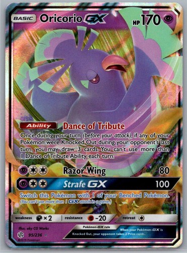 Oricorio GX 95/236 Sm Cosmic Eclipse Holo Pokemon TCG NM