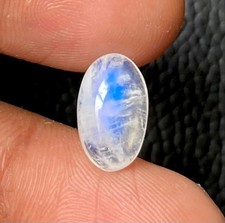 WHOLESALE NATURAL RAINBOW MOONSTONE CABOCHON OVAL SHAPE LOOSE GEMSTONE LOT.