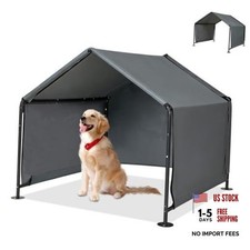 Large Dog Shade for Outside - Outdoor Dog Canopy Pet House Dog Extra Large Grey