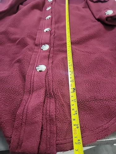 Indigo Thread Company Womens Shirt Sryle Dress/Jacket/coat Burgundy SZ M Pockets - Picture 8 of 8