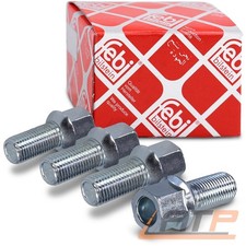 4x FEBI RADSCHRAUBEN KUGELSCHRAUBEN RADBOLZEN M12 x 1,5 x 27 mm KUGELBUND SW17