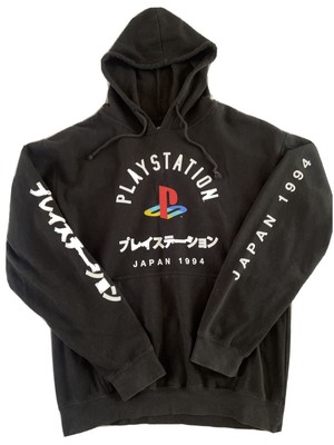 Men S Playstation Japan 1994 Black Pullover Hoodie Size Medium Ebay