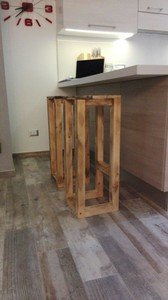 Sgabello in legno artigianale riciclo creativo arredo design shabby ... Riciclo creativo arredamento