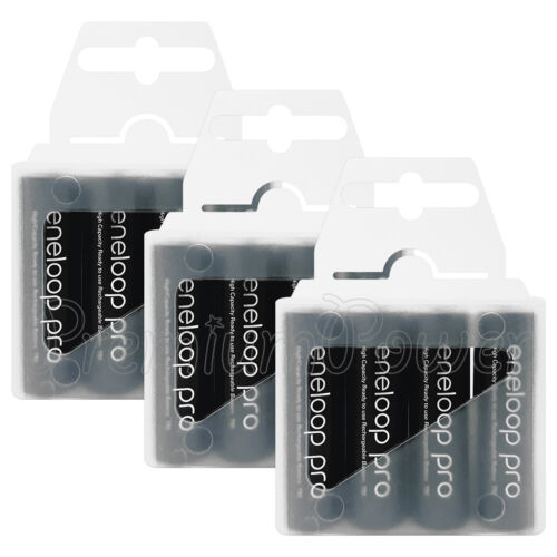 Panasonic Eneloop PRO AA batteries 2500 mAh Rechargeable Ni-MH BK-3HCDE x 4 8 12 - Picture 4 of 4