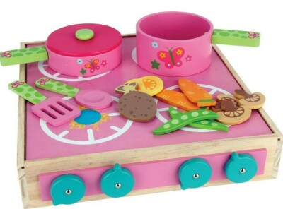 Stephen Joseph Wooden Play Set Cook