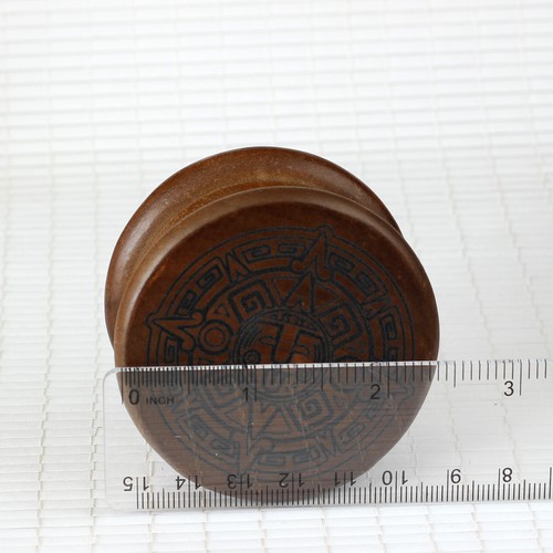 Pipa para fumar y bolsa de madera premium tallada a mano The Aztec Vv 41⁄4"" tallada a mano 2 piezas - Imagen 8 de 11