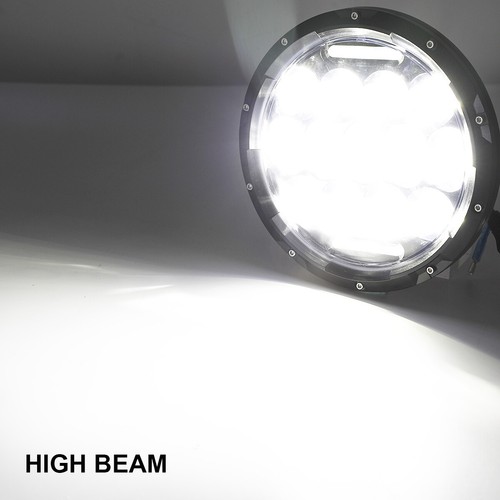 2X 7" inch Round LED Halo Headlight Hi/Lo DRL Beam for Jeep Wrangler JK LJ TJ CJ - Picture 2 of 14