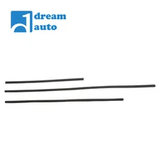 Black Front & Rear Windshield Wiper Blade Insert Set for Acura MDX 2014-2020